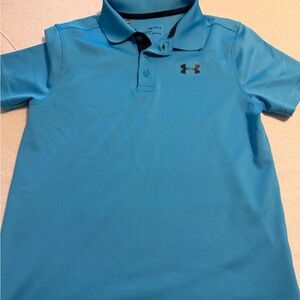 Under Armour Boys' Teal Blue Performance Polo